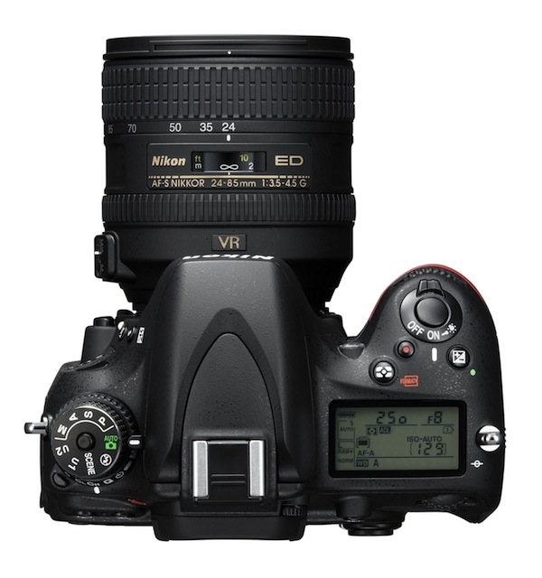 Canon D600 - Top